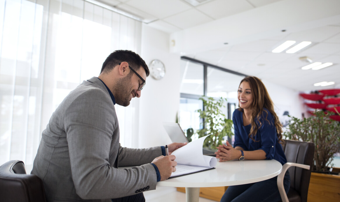 Job interview and candidate selection for employment.